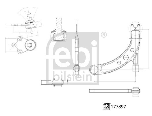 Febi Bilstein Draagarm 177897