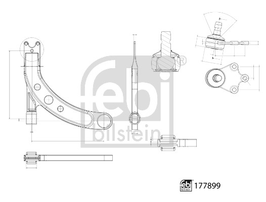 Febi Bilstein Draagarm 177899