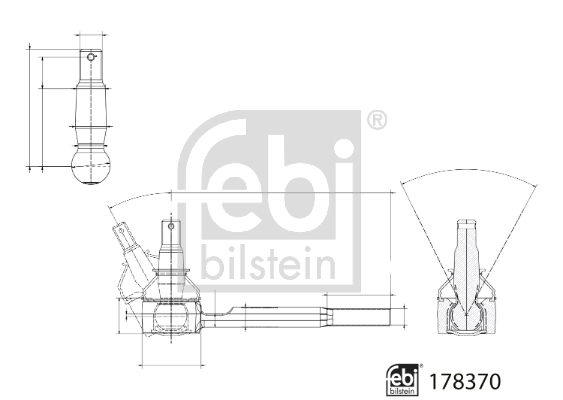 Febi Bilstein Spoorstangeind / Stuurkogel 178370