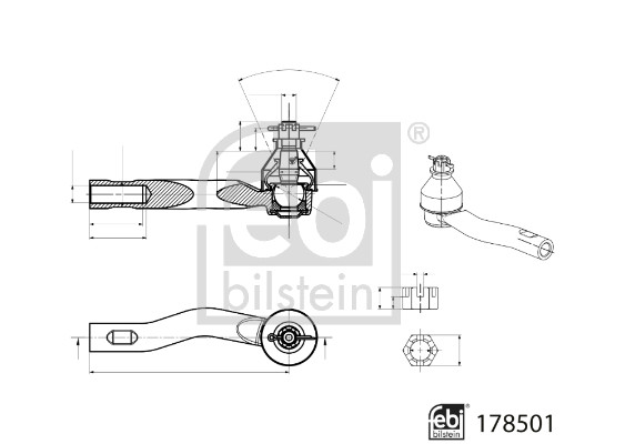 Febi Bilstein Spoorstangeind / Stuurkogel 178501