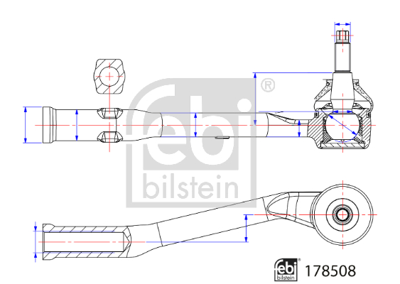 Febi Bilstein Spoorstangeind / Stuurkogel 178508