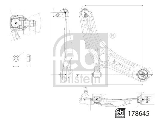 Febi Bilstein Draagarm 178645