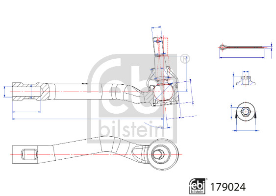 Febi Bilstein Spoorstangeind / Stuurkogel 179024