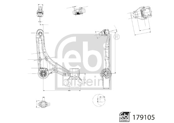 Febi Bilstein Draagarm 179105