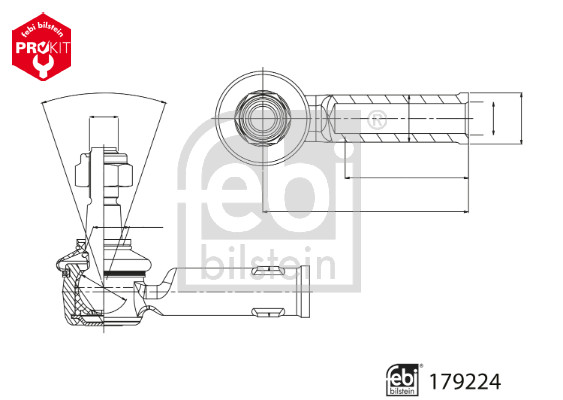 Febi Bilstein Spoorstangeind / Stuurkogel 179224