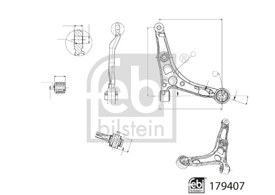 Febi Bilstein Draagarm 179407