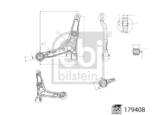 Febi Bilstein Draagarm 179408