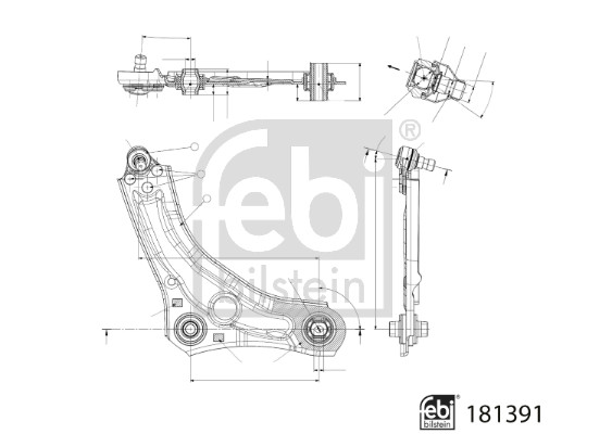 Febi Bilstein Draagarm 181391