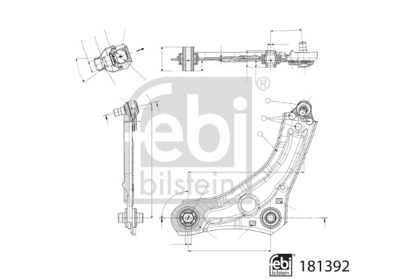 Febi Bilstein Draagarm 181392