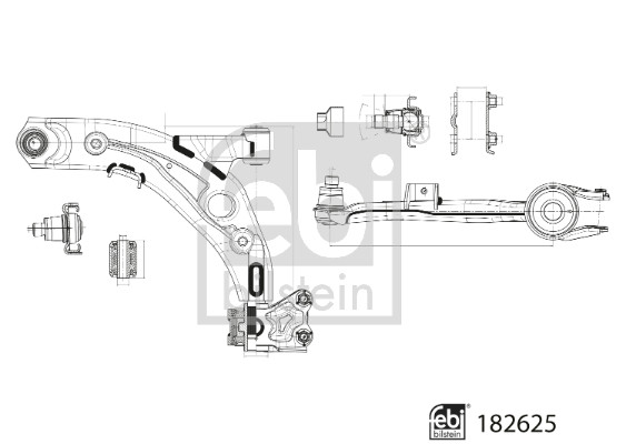 Febi Bilstein Draagarm 182625
