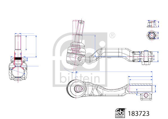 Febi Bilstein Spoorstangeind / Stuurkogel 183723