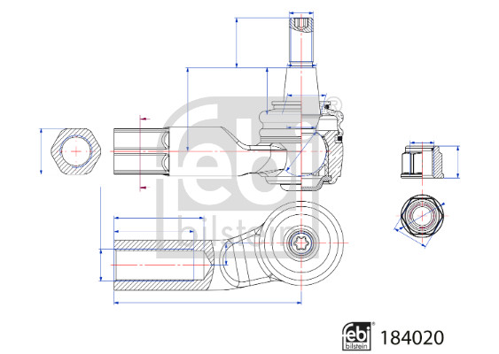 Febi Bilstein Spoorstangeind / Stuurkogel 184020