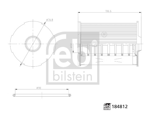Febi Bilstein Oliefilter 184812
