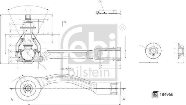 Febi Bilstein Spoorstangeind / Stuurkogel 184966