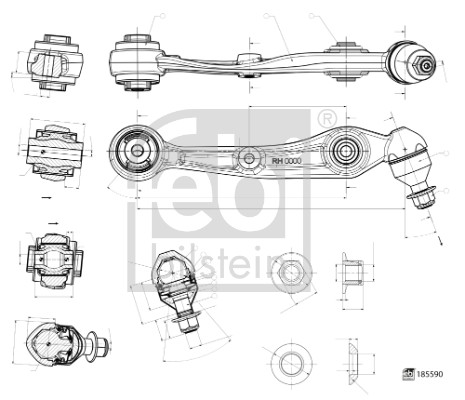 Febi Bilstein Draagarm 185590