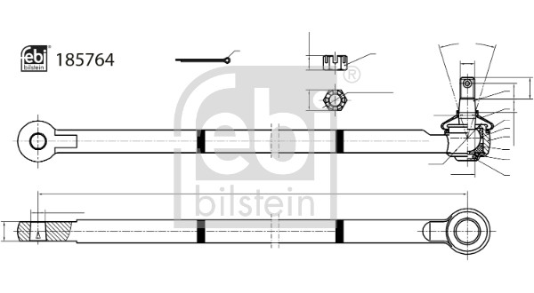 Febi Bilstein Spoorstangeind / Stuurkogel 185764