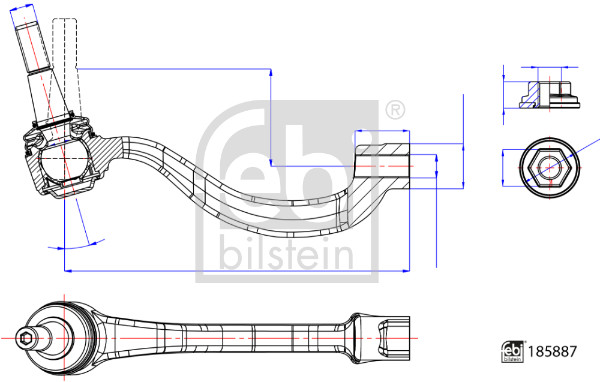 Febi Bilstein Spoorstangeind / Stuurkogel 185887