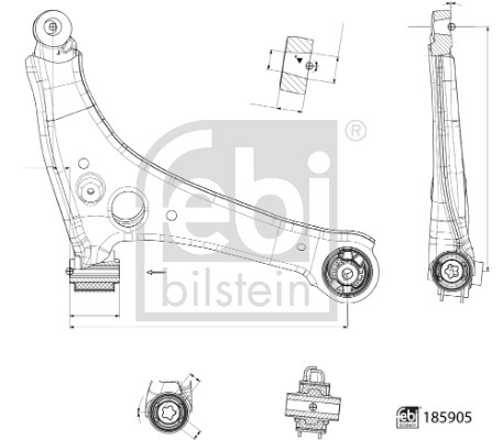 Febi Bilstein Draagarm 185905