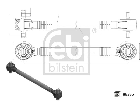 Febi Bilstein Draagarm 188286