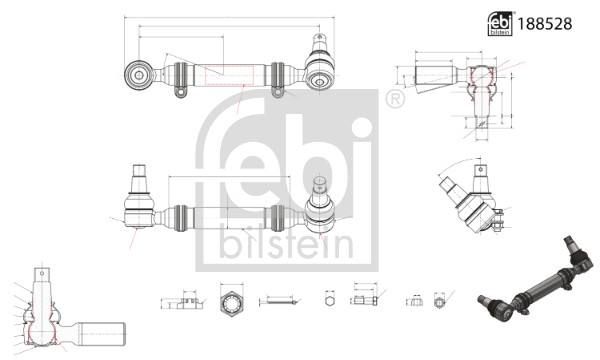 Spoorstang Febi Bilstein 188525