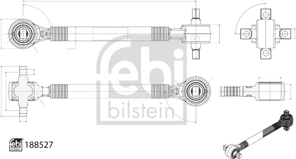 Draagarm Febi Bilstein 188527