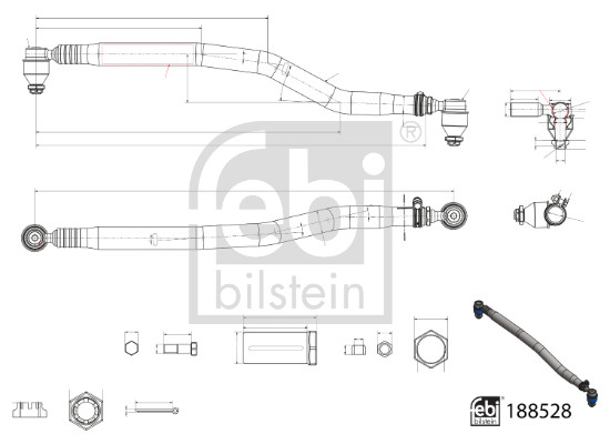 Spoorstang Febi Bilstein 188528