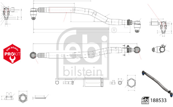 Spoorstang Febi Bilstein 188533