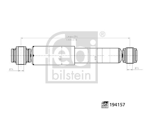 Febi Bilstein Schokdemper 194157