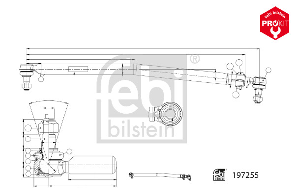 Stuurstang Febi Bilstein 197255