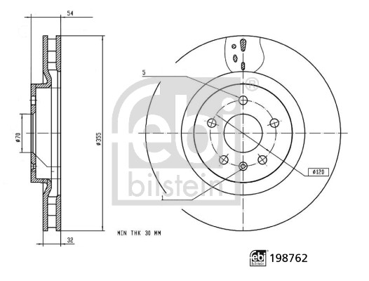 Febi Bilstein Remschijf 198762