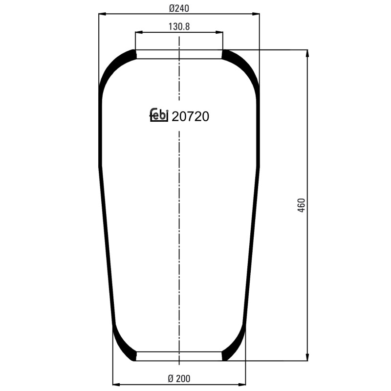 Veerbalg Febi Bilstein 20720