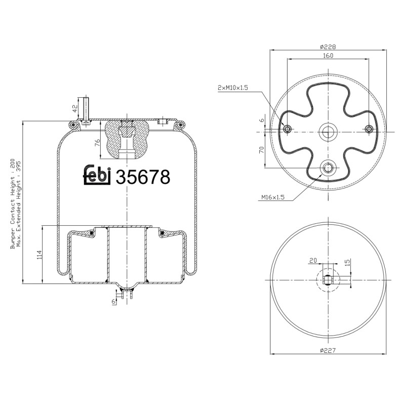 Veerbalg Febi Bilstein 35678