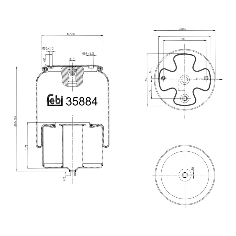 Veerbalg Febi Bilstein 35884