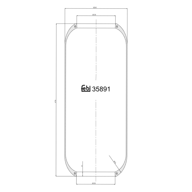 Veerbalg Febi Bilstein 35891