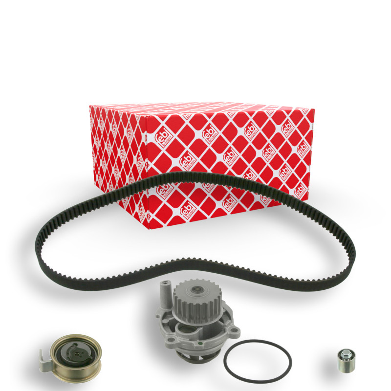 Distributieriem kit inclusief waterpomp Febi Bilstein 45124