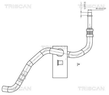 Triscan Hydraulische slang, besturing 8516 11002