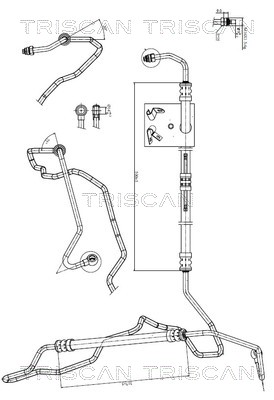 Triscan Hydraulische slang, besturing 8516 11009