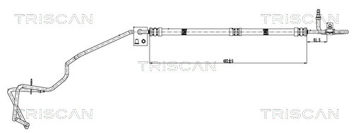 Hydraulische slang, besturing Triscan 8516 16001