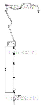 Triscan Hydraulische slang, besturing 8516 16004