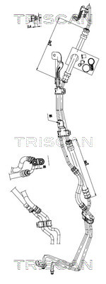 Triscan Hydraulische slang, besturing 8516 16008