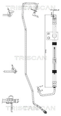 Triscan Hydraulische slang, besturing 8516 16032