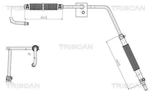 Triscan Hydraulische slang, besturing 8516 16035