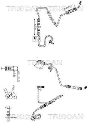 Triscan Hydraulische slang, besturing 8516 16044