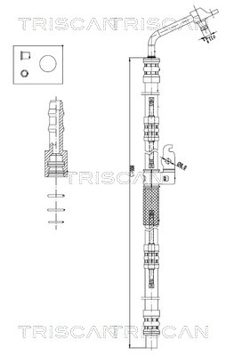Triscan Hydraulische slang, besturing 8516 17001