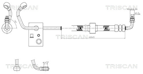 Triscan Hydraulische slang, besturing 8516 23008
