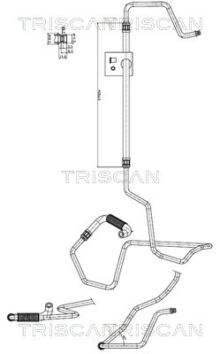 Triscan Hydraulische slang, besturing 8516 28014