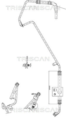 Triscan Hydraulische slang, besturing 8516 29018