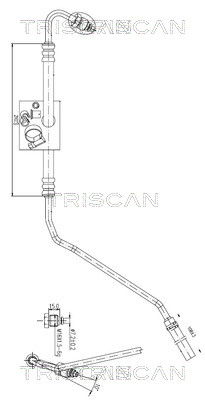 Triscan Hydraulische slang, besturing 8516 29023