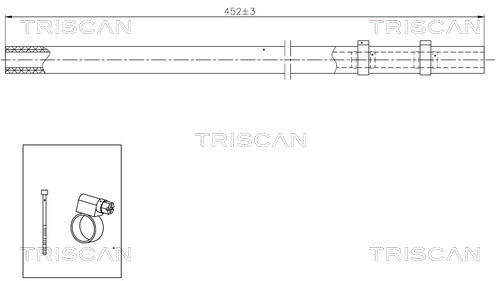 Triscan Hydraulische slang, besturing 8516 29029
