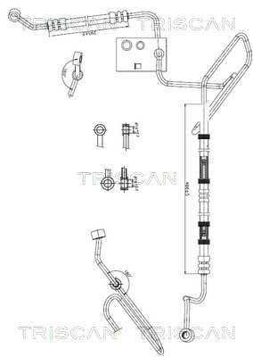 Triscan Hydraulische slang, besturing 8516 29045